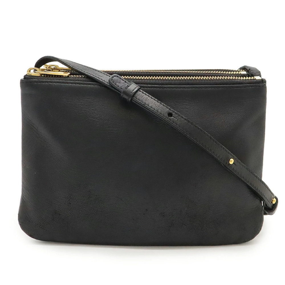 Celine Trio Crossbody Bag Leather Black
